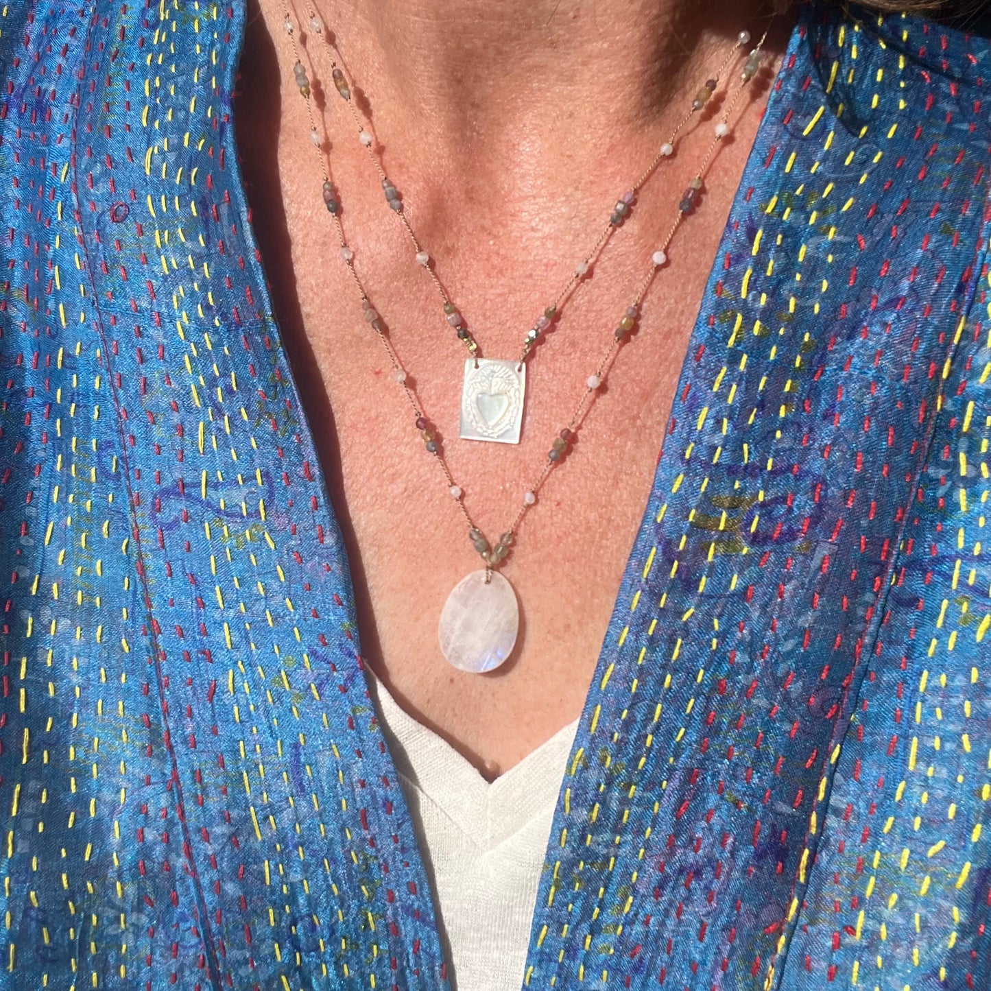 Collier attrape rêves pierre de lune