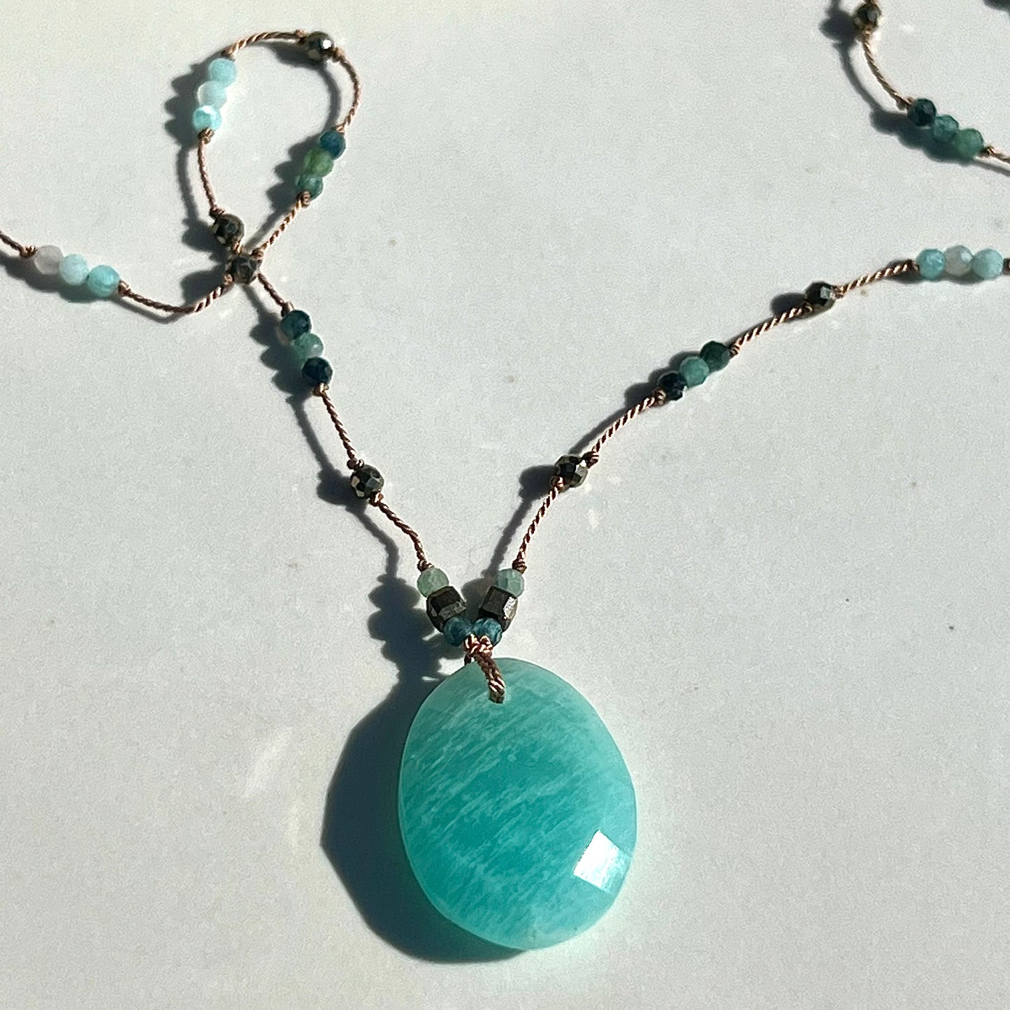 Collier attrape rêves amazonites