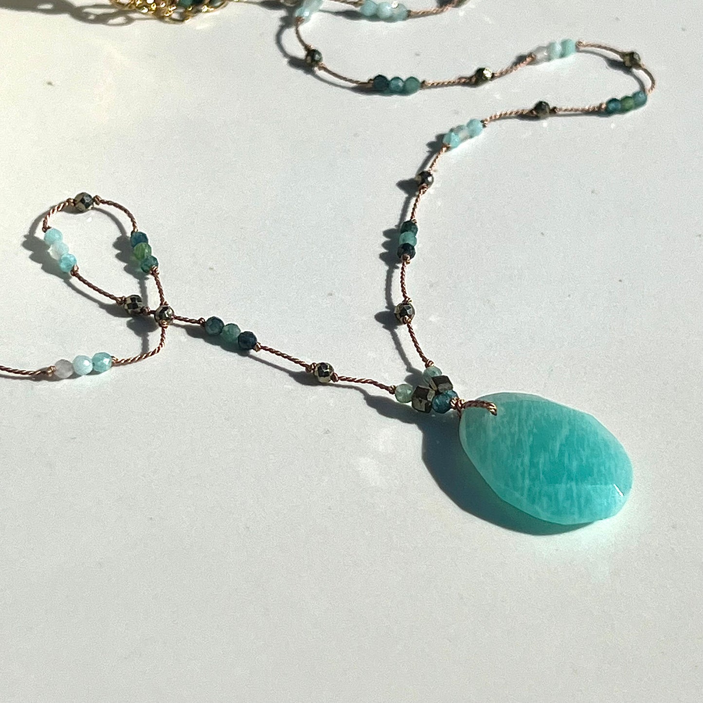 Collier attrape rêves amazonites