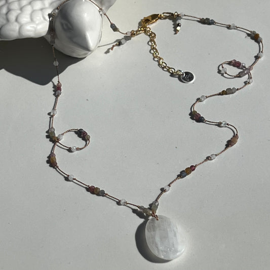 Collier attrape rêves pierre de lune