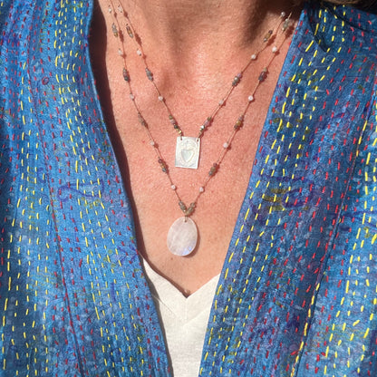 Collier attrape rêves pierre de lune