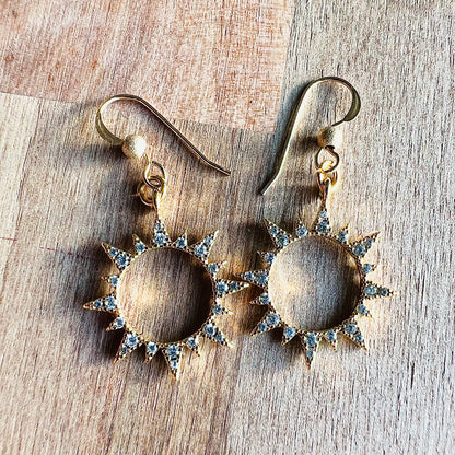 Boucles d'oreilles "Soleil"