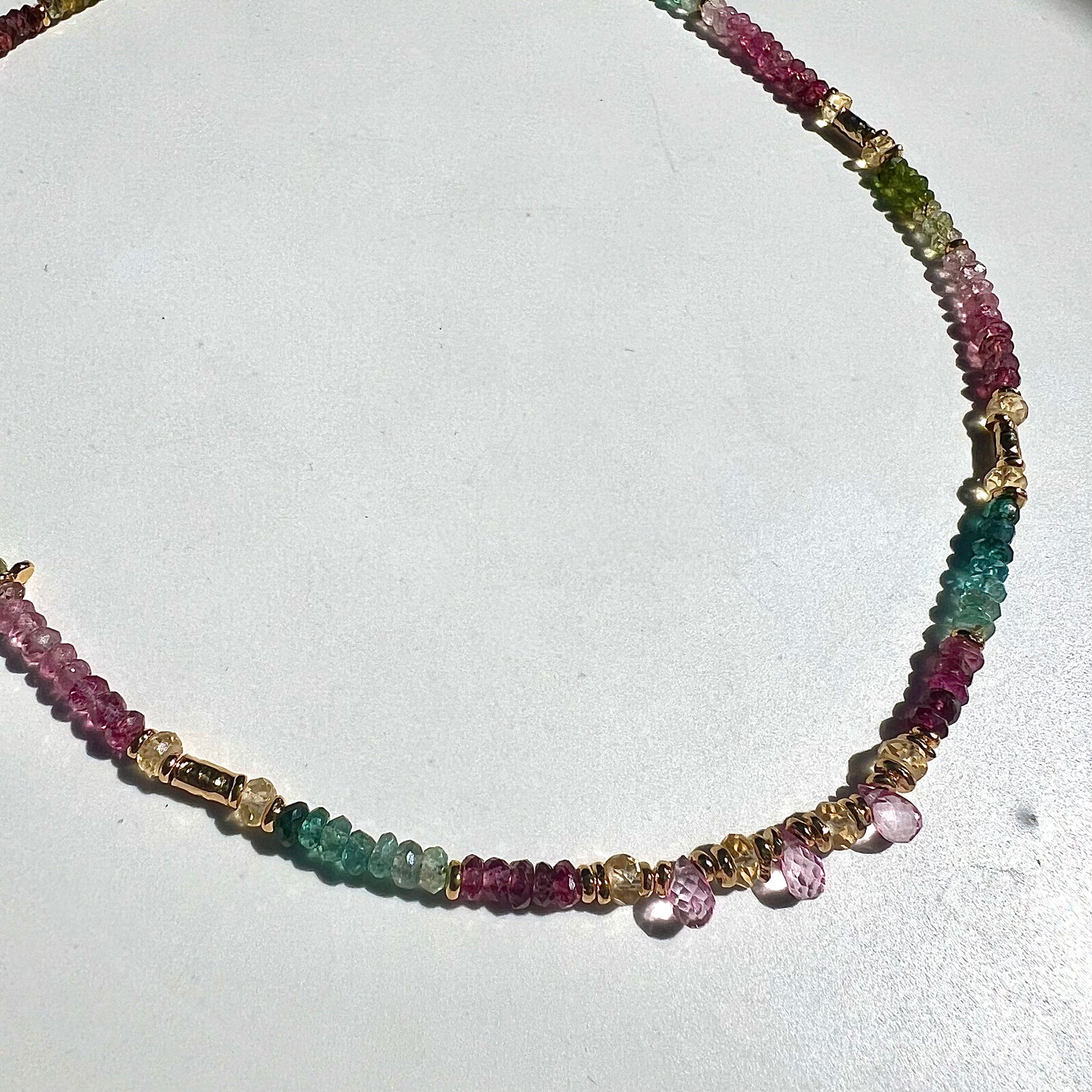 Collier court "BB Tourmalines"